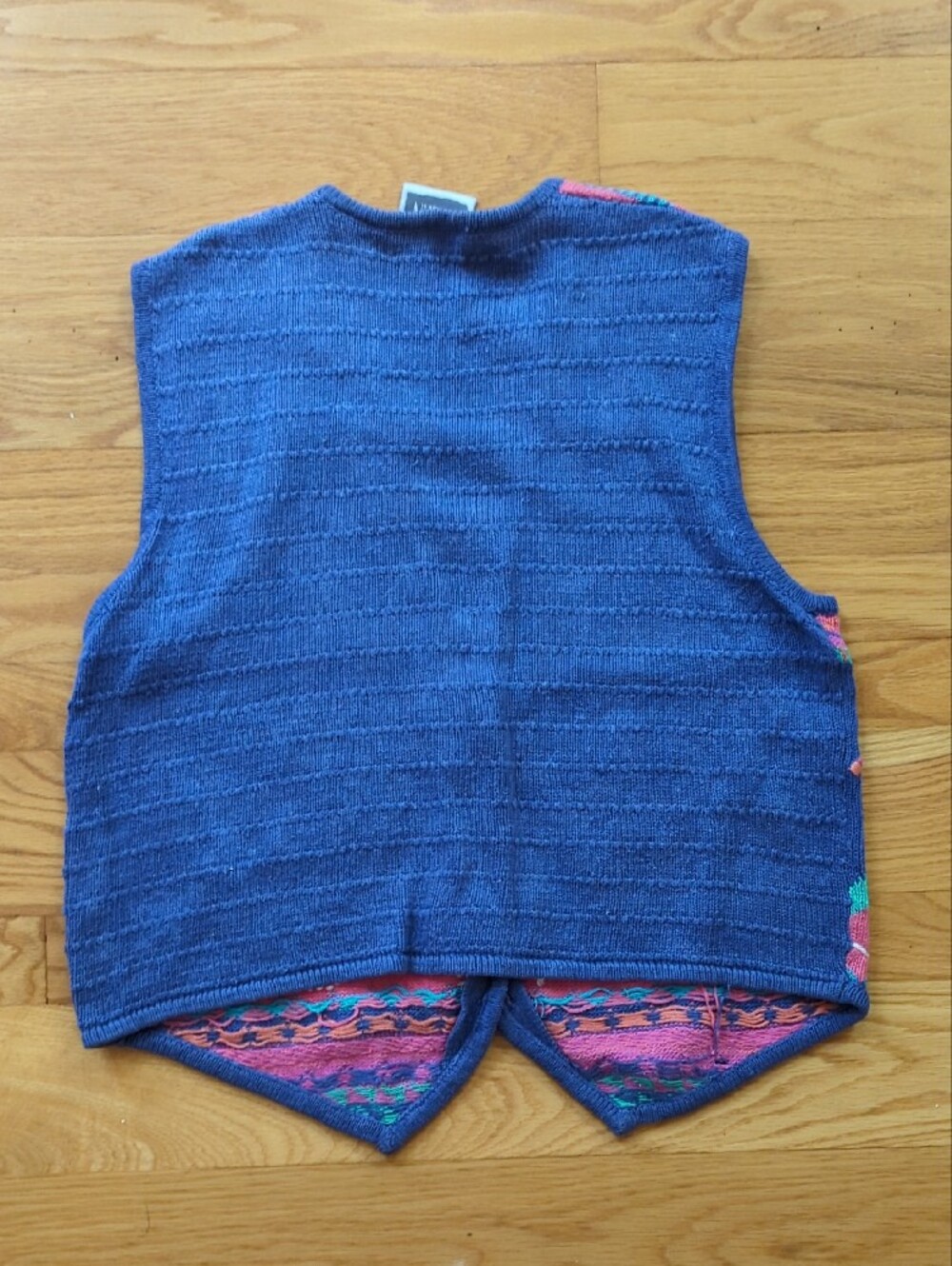 Sigrid Olsen Violet Floral & Geometric Knit Vest - Picture 5 of 6